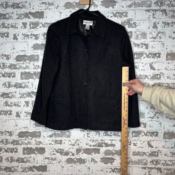 Pendleton | women virgin wool blazer pea coat - Picture 5 of 11